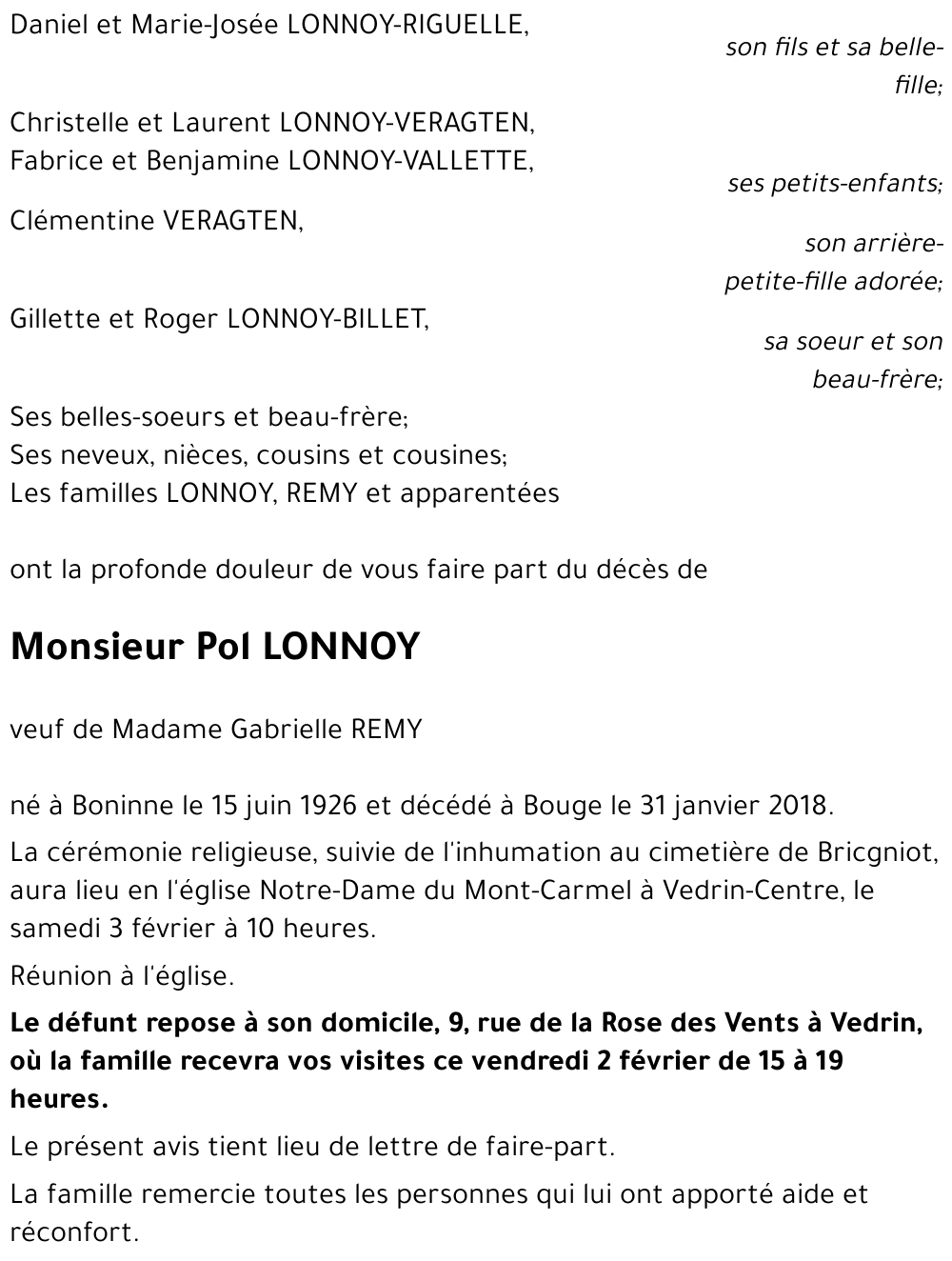Pol LONNOY