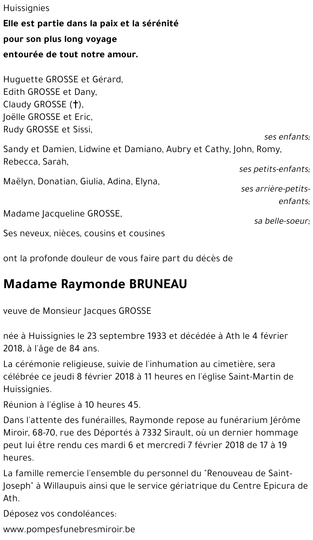 Raymonde BRUNEAU