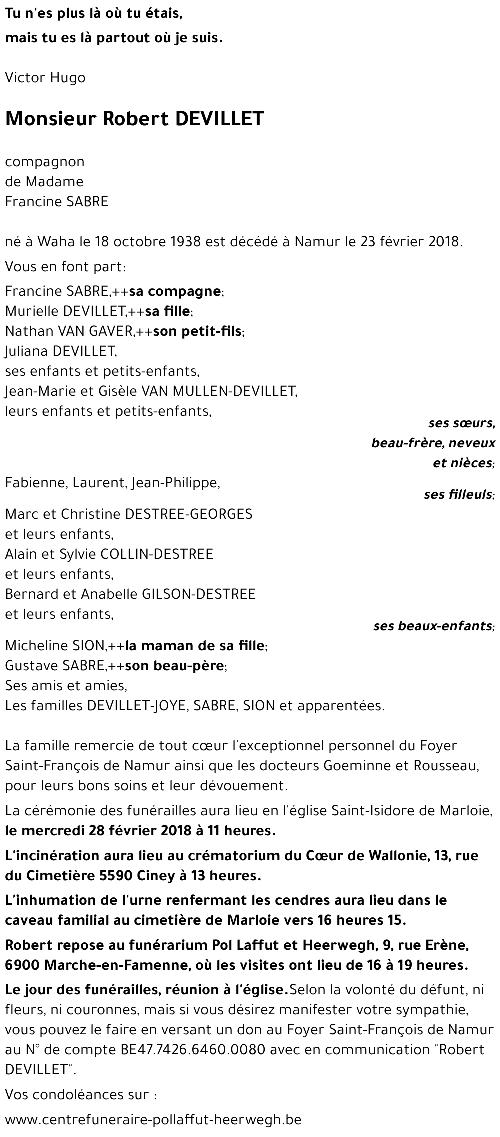 Robert DEVILLET