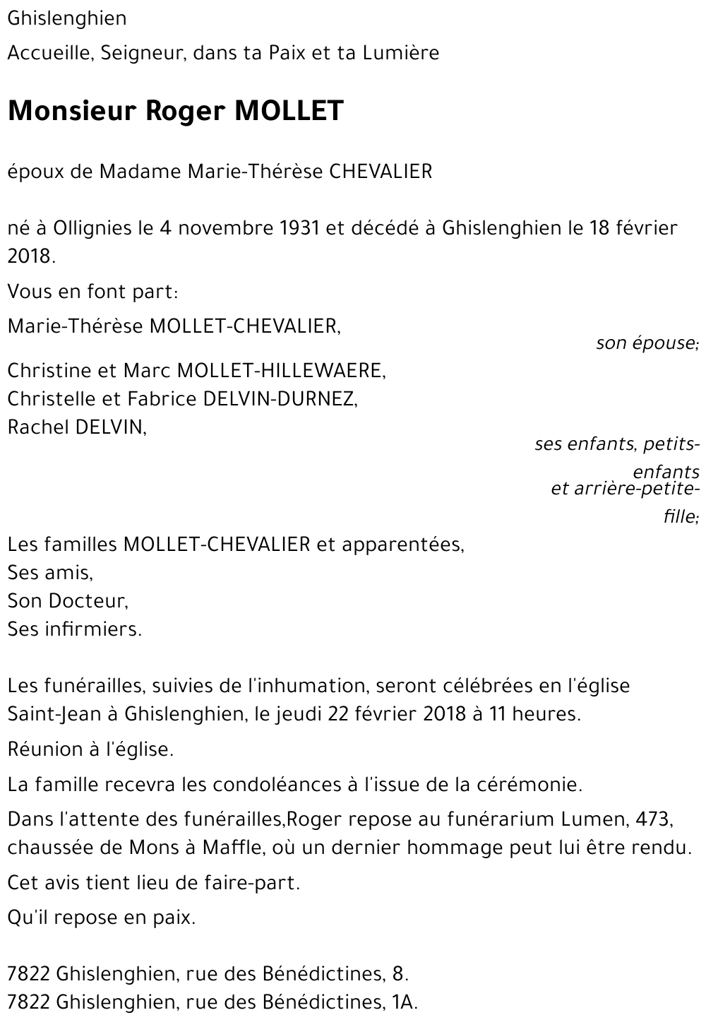 Roger MOLLET