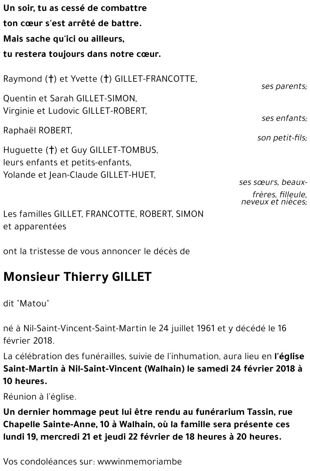 Thierry GILLET