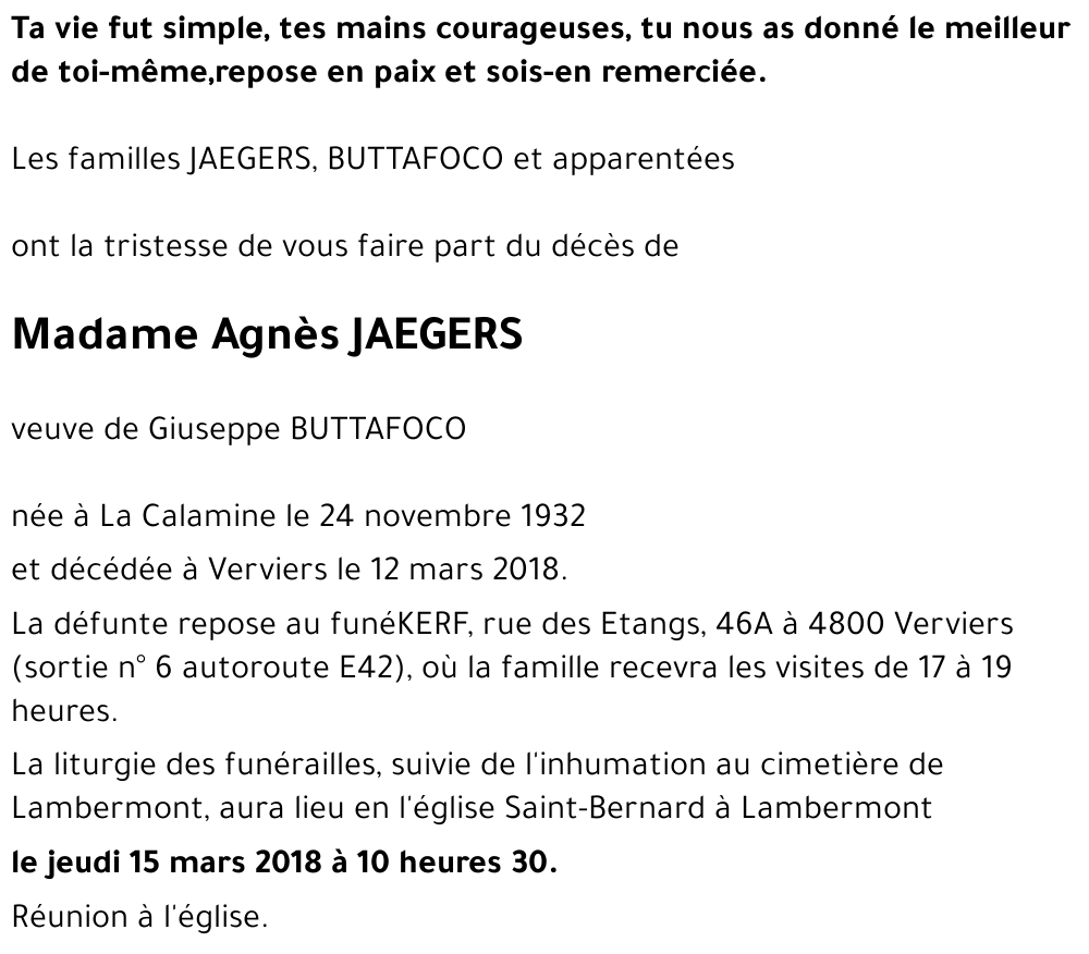 Agnès JAEGERS