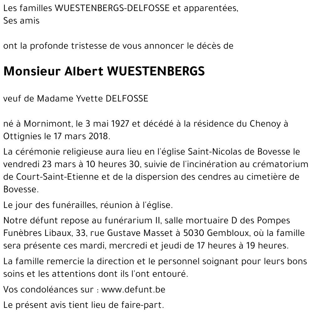 Albert WUESTENBERGS