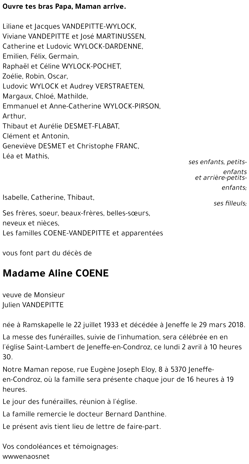 Aline COENE