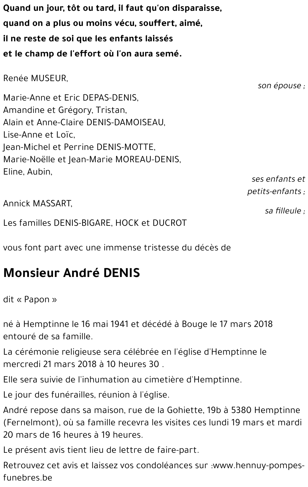 André DENIS