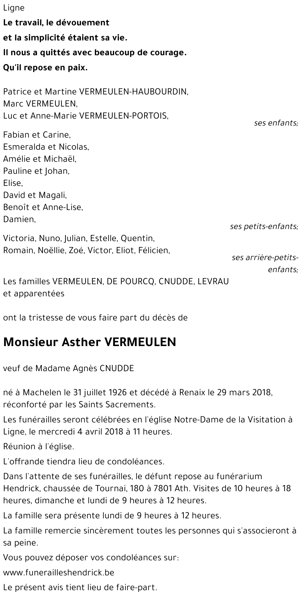 Asther VERMEULEN