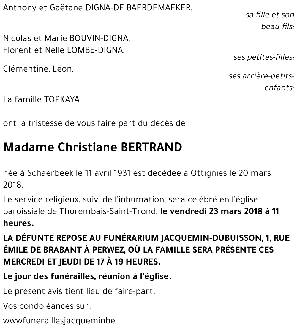 Christiane BERTRAND