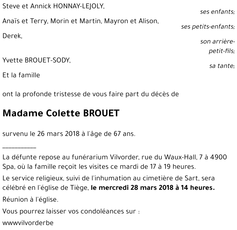 Colette BROUET