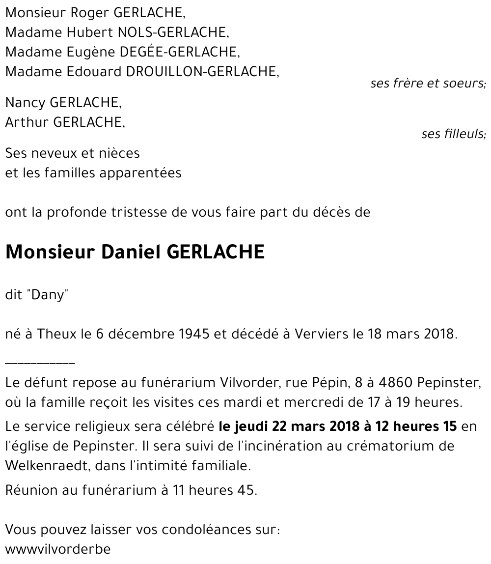 Daniel GERLACHE