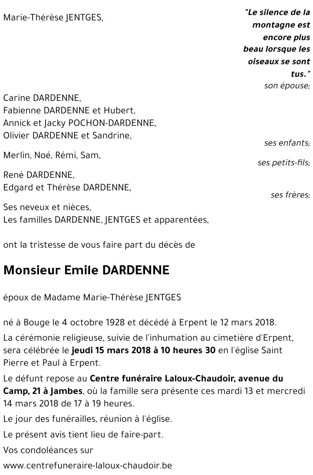 Emile DARDENNE