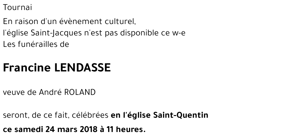 Francine LENDASSE