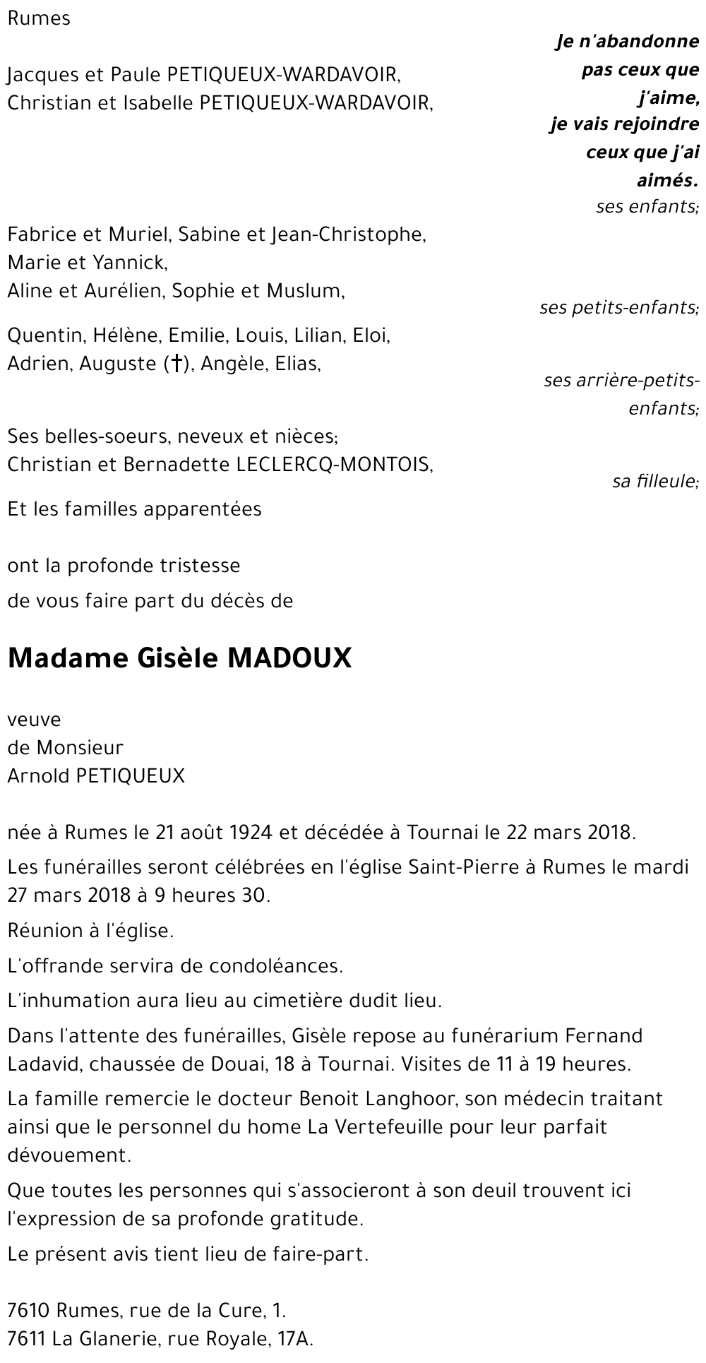 Gisèle MADOUX