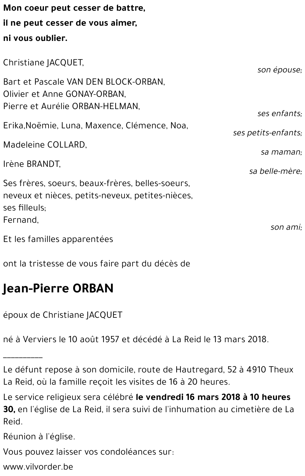 Jean-Pierre ORBAN