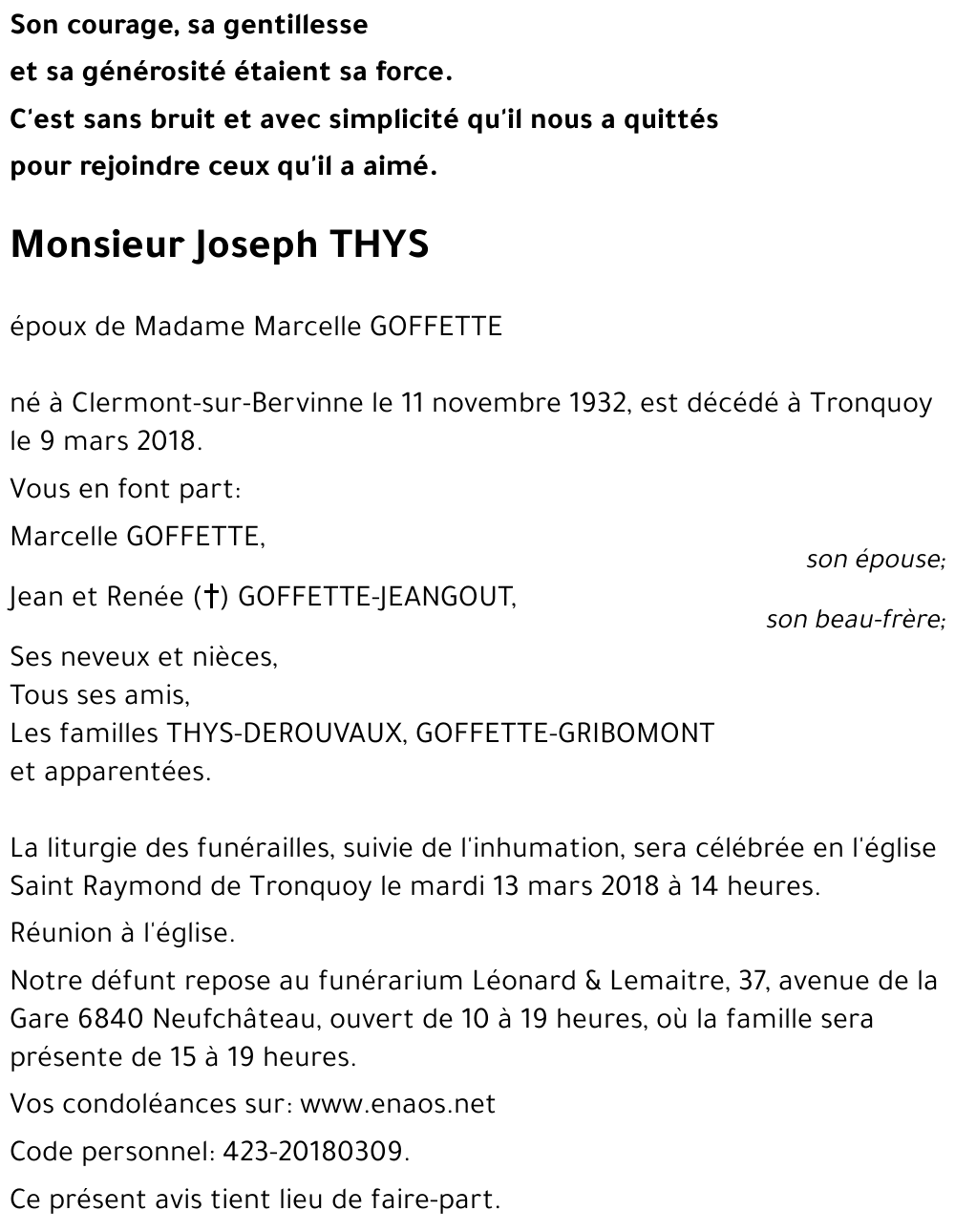 Joseph THYS