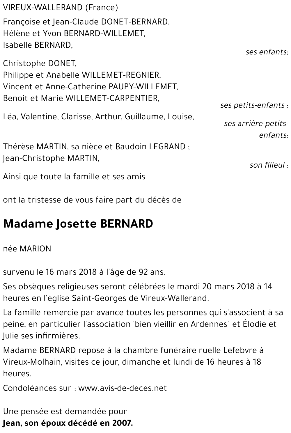 Josette Bernard