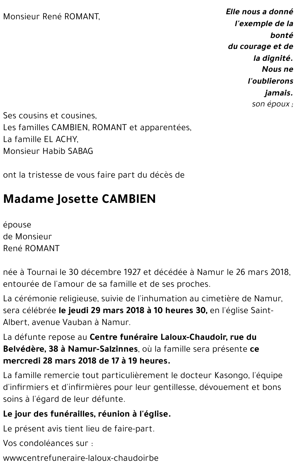 Josette CAMBIEN