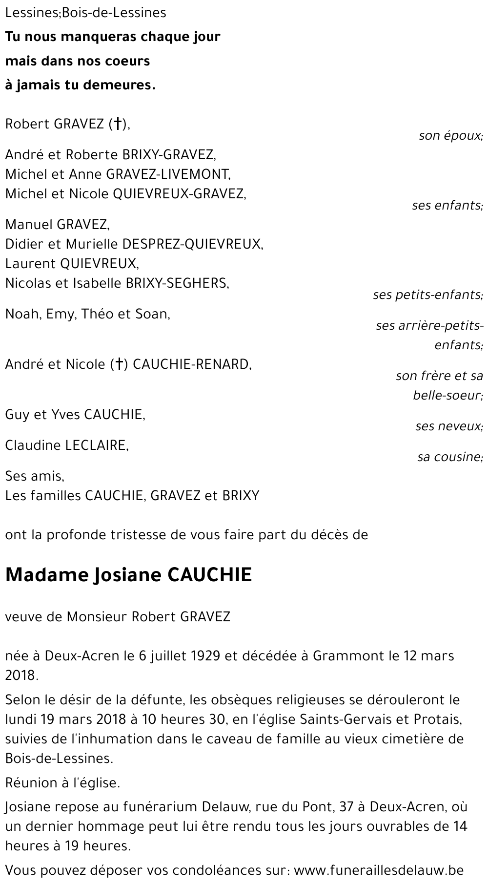 Josiane CAUCHIE