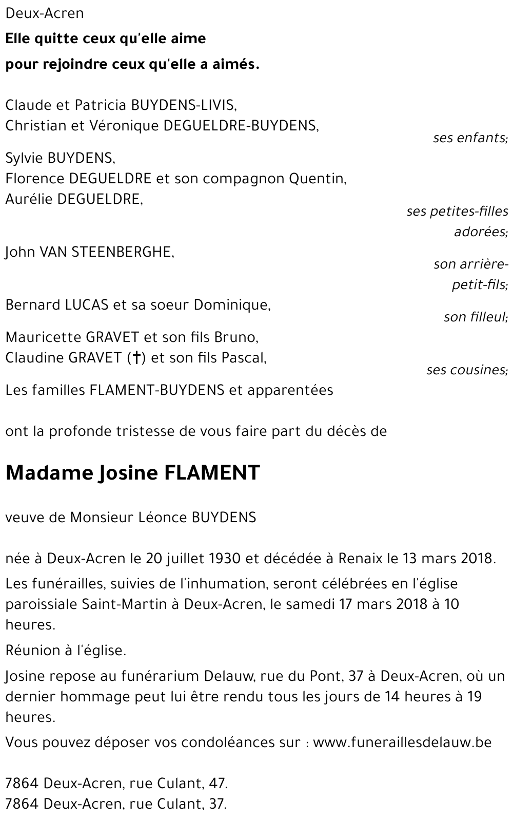 Josine FLAMENT