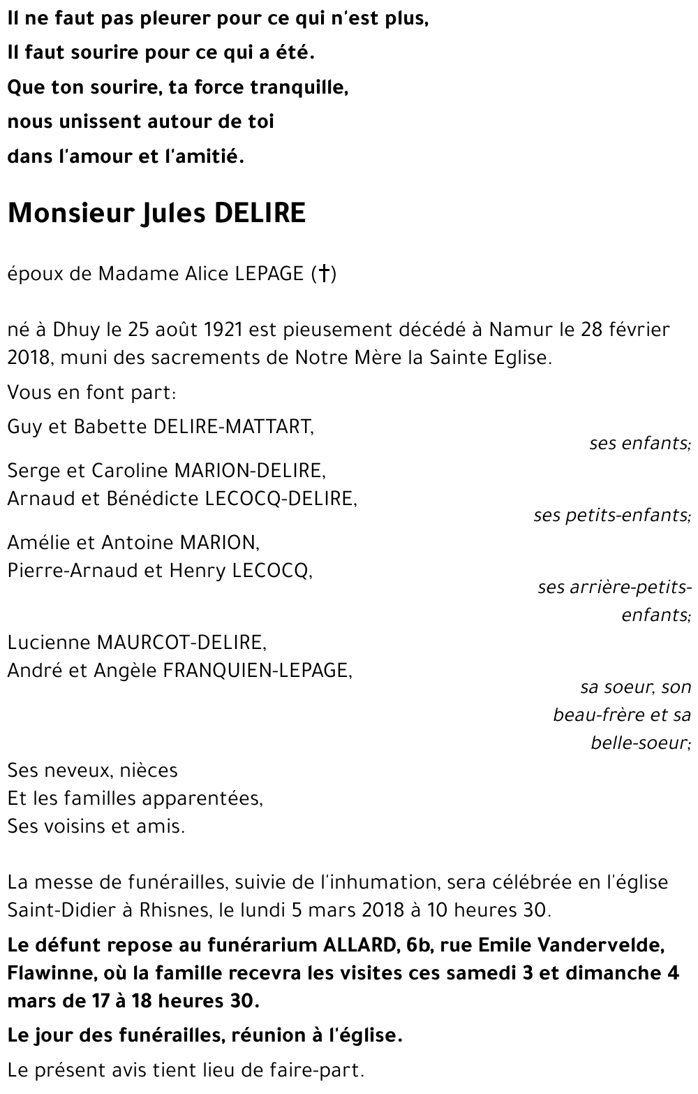 Jules DELIRE