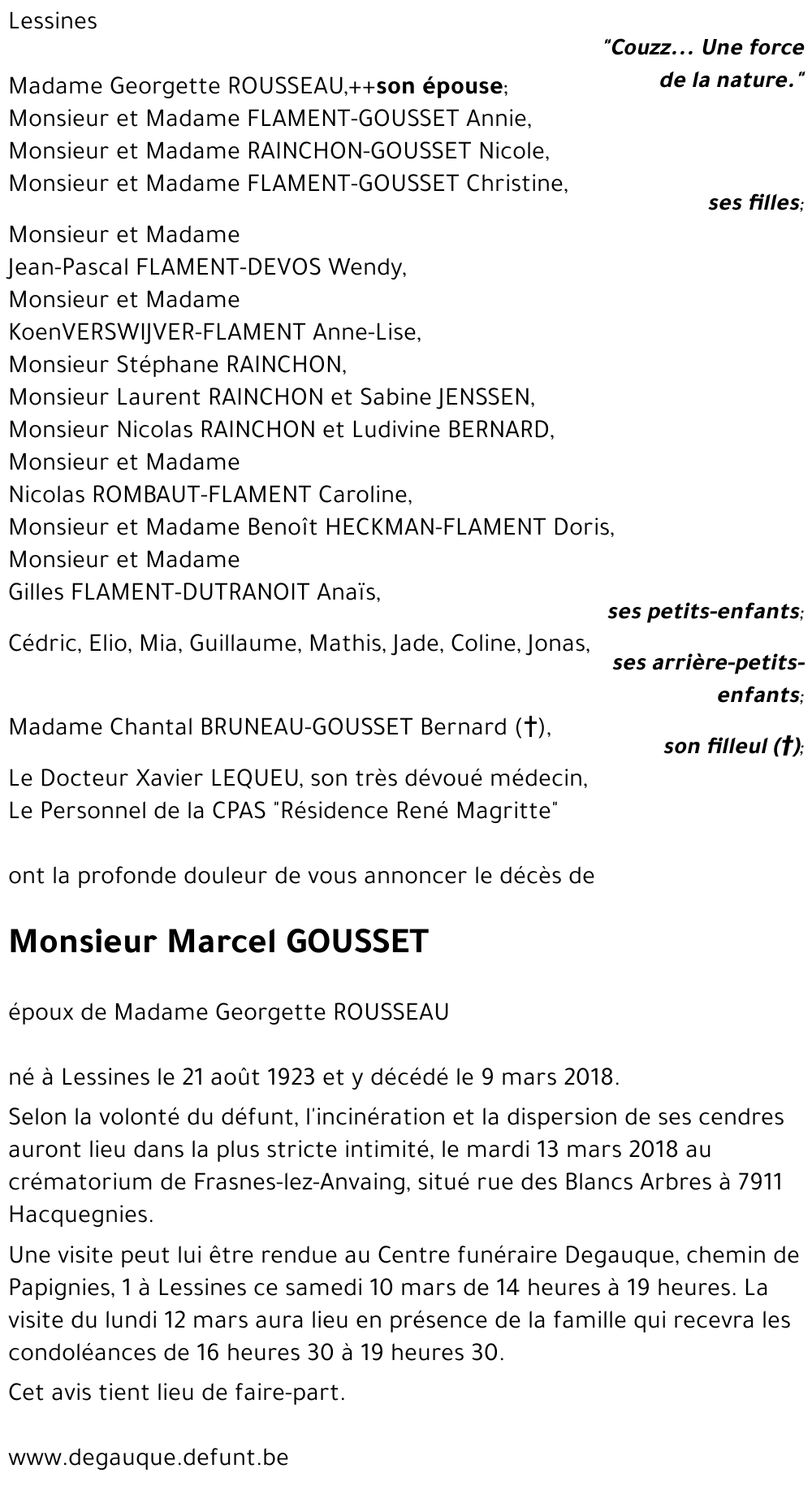 Marcel GOUSSET