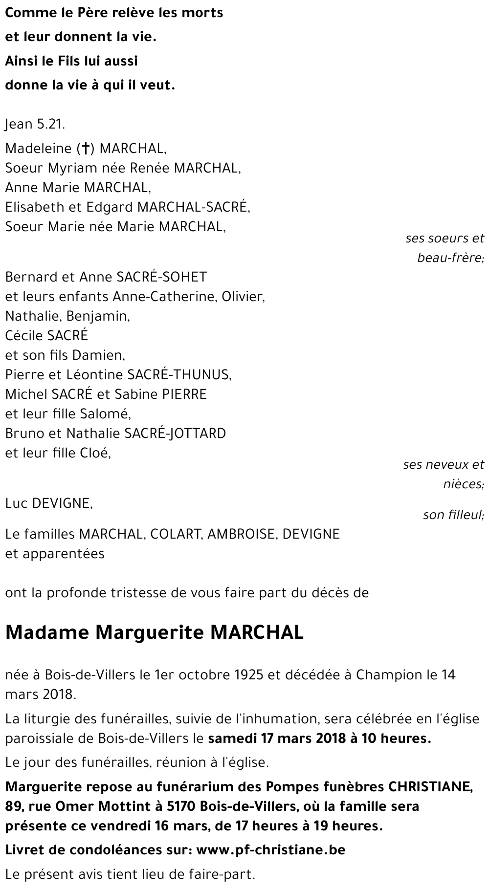 Marguerite MARCHAL