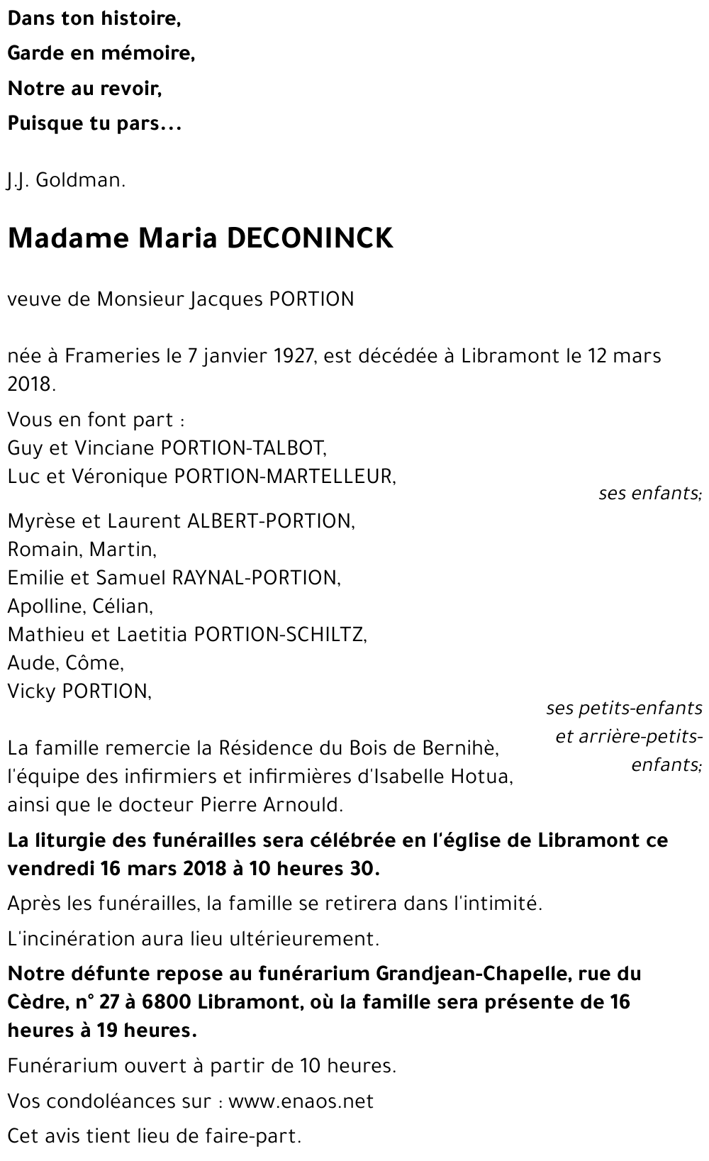 Maria DECONINCK