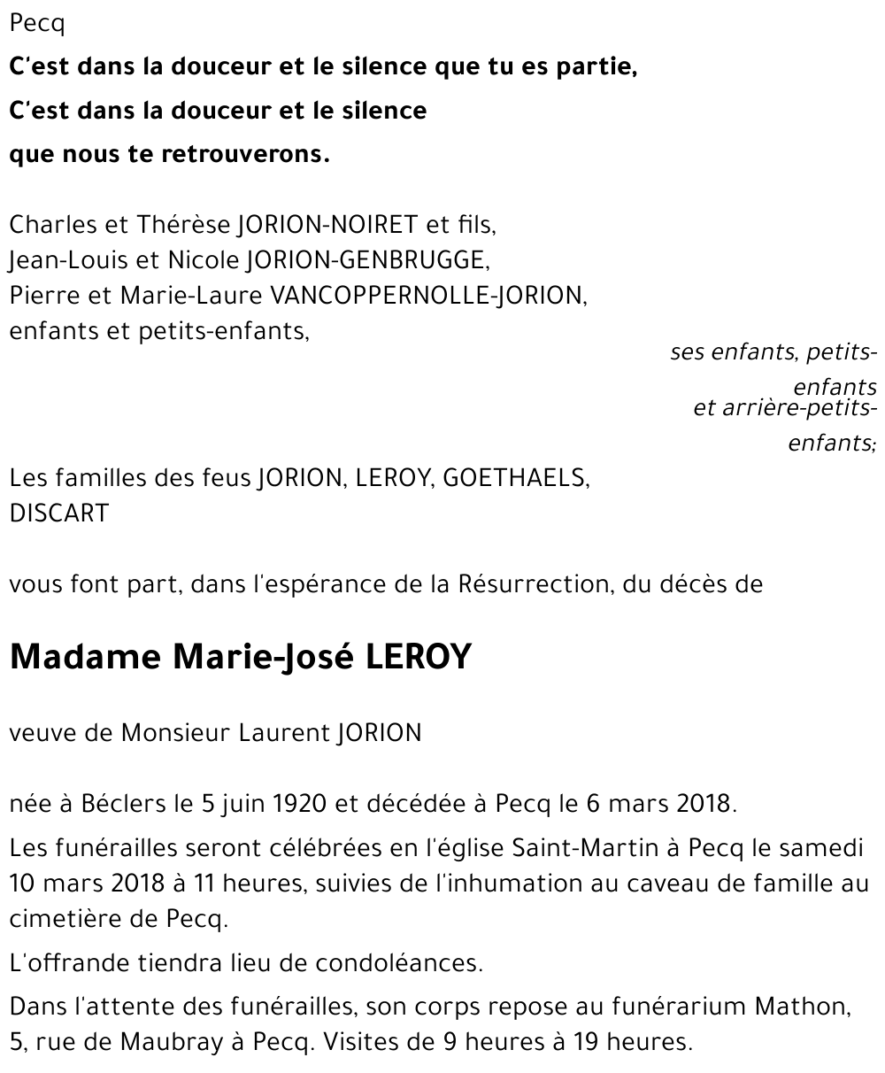 Marie-José LEROY