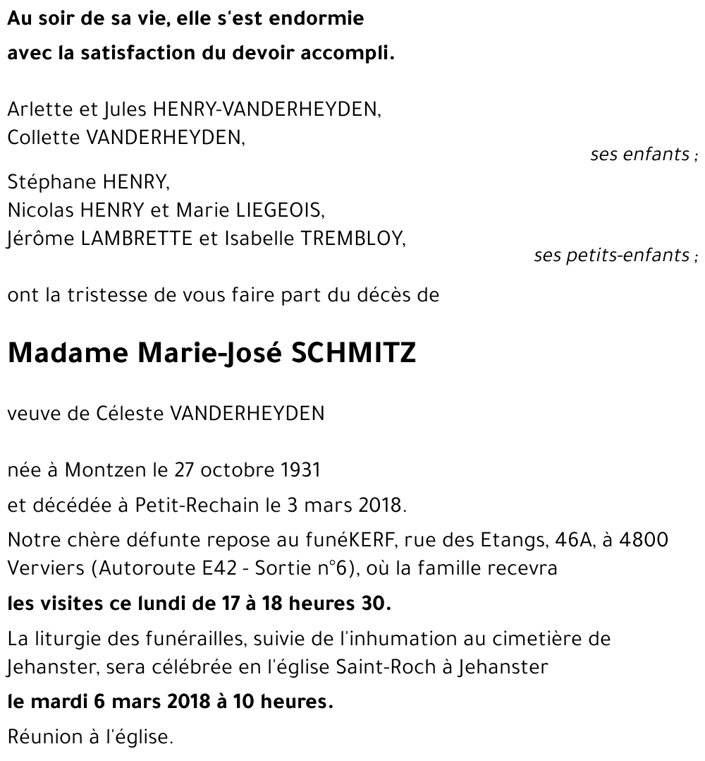 Marie-José SCHMITZ