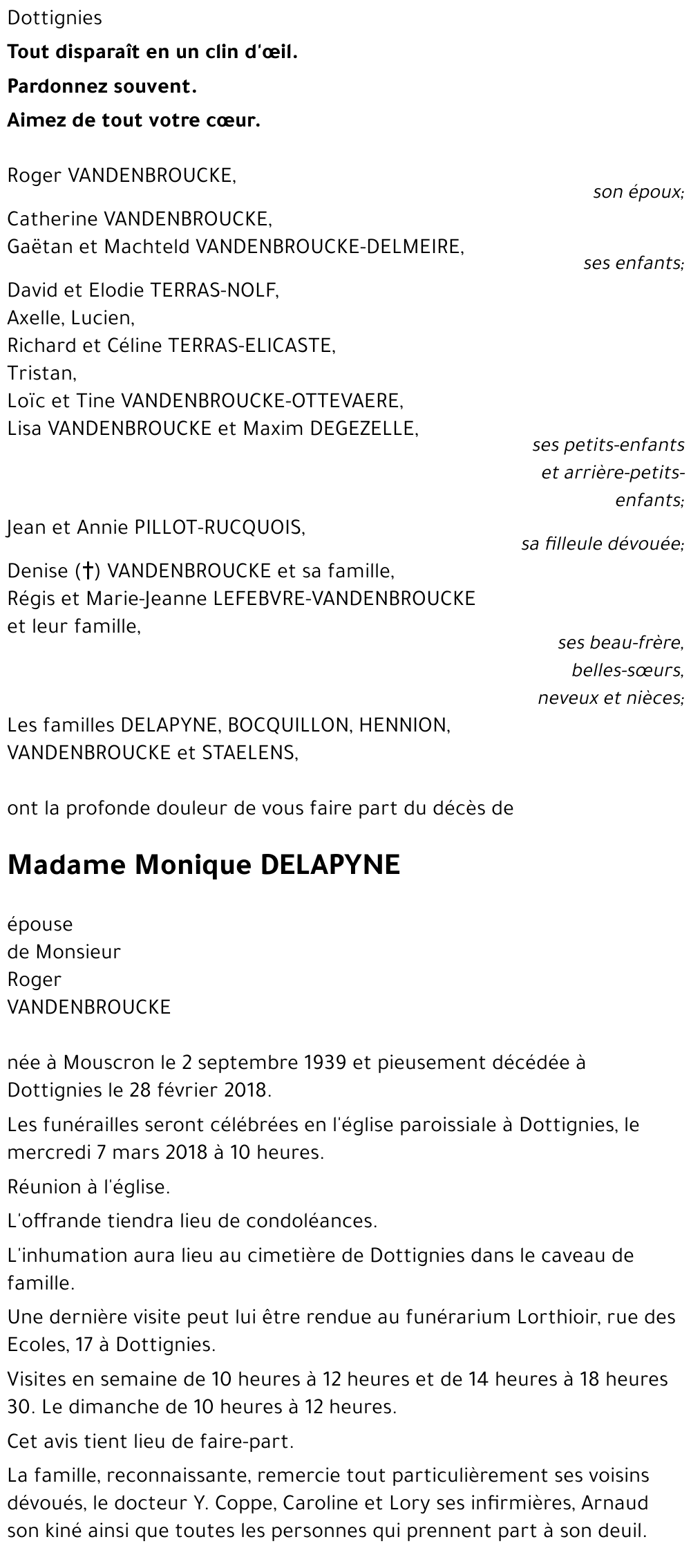 Monique DELAPYNE