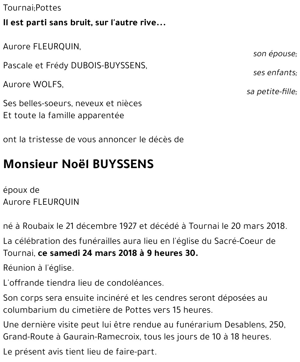 Noël BUYSSENS