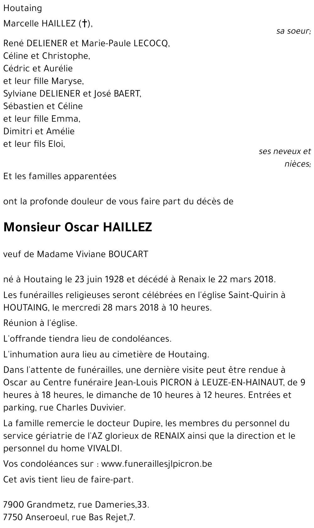 Oscar HAILLEZ