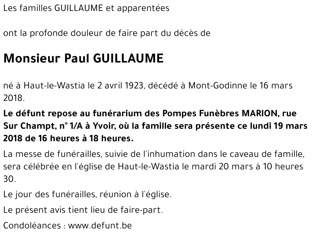 Paul GUILLAUME