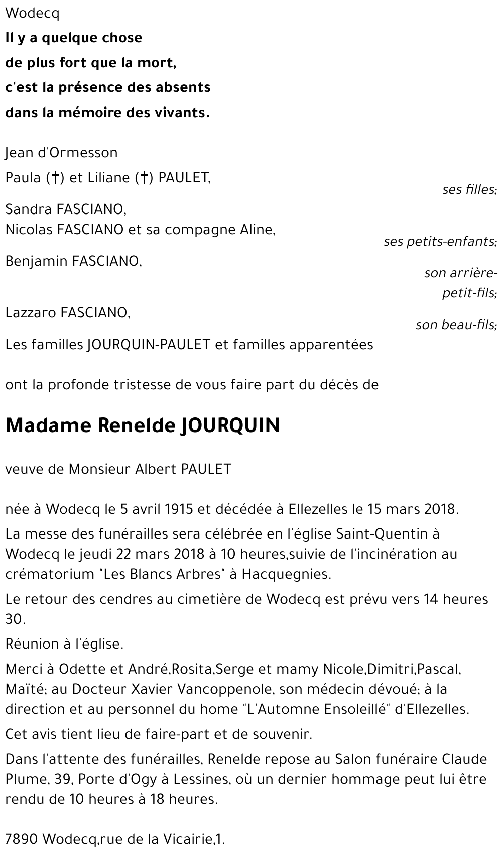 Renelde JOURQUIN