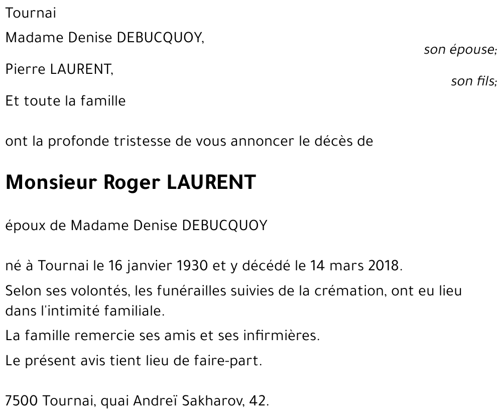 Roger LAURENT