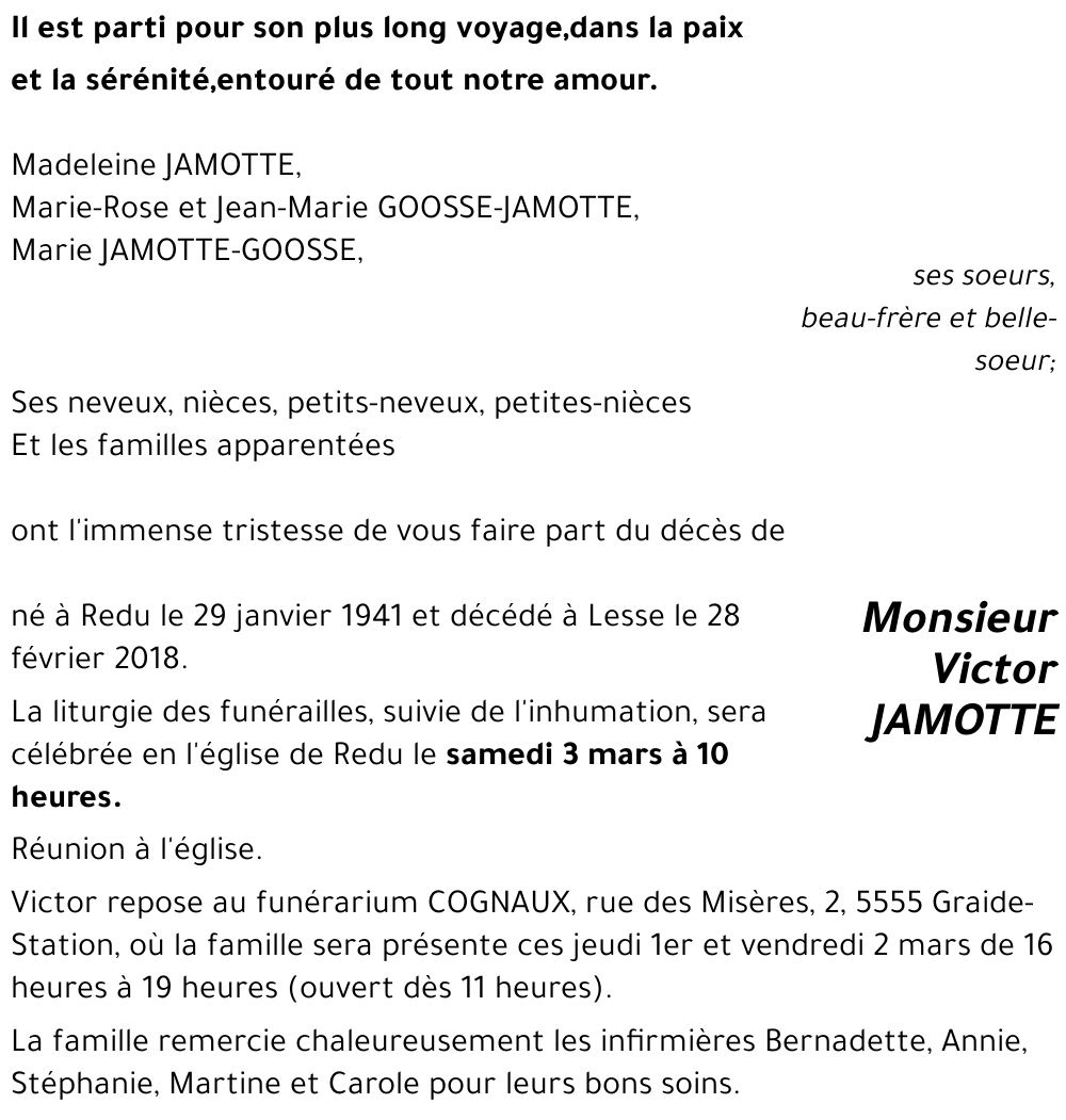 Victor JAMOTTE