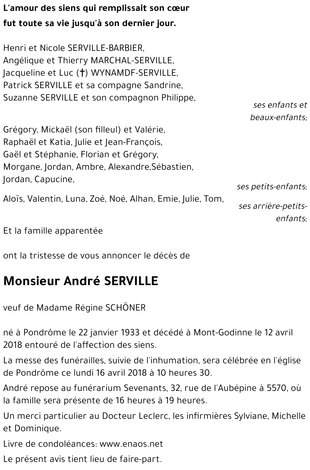 André SERVILLE