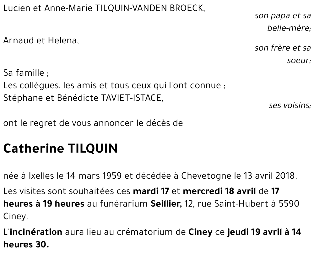 Catherine TILQUIN