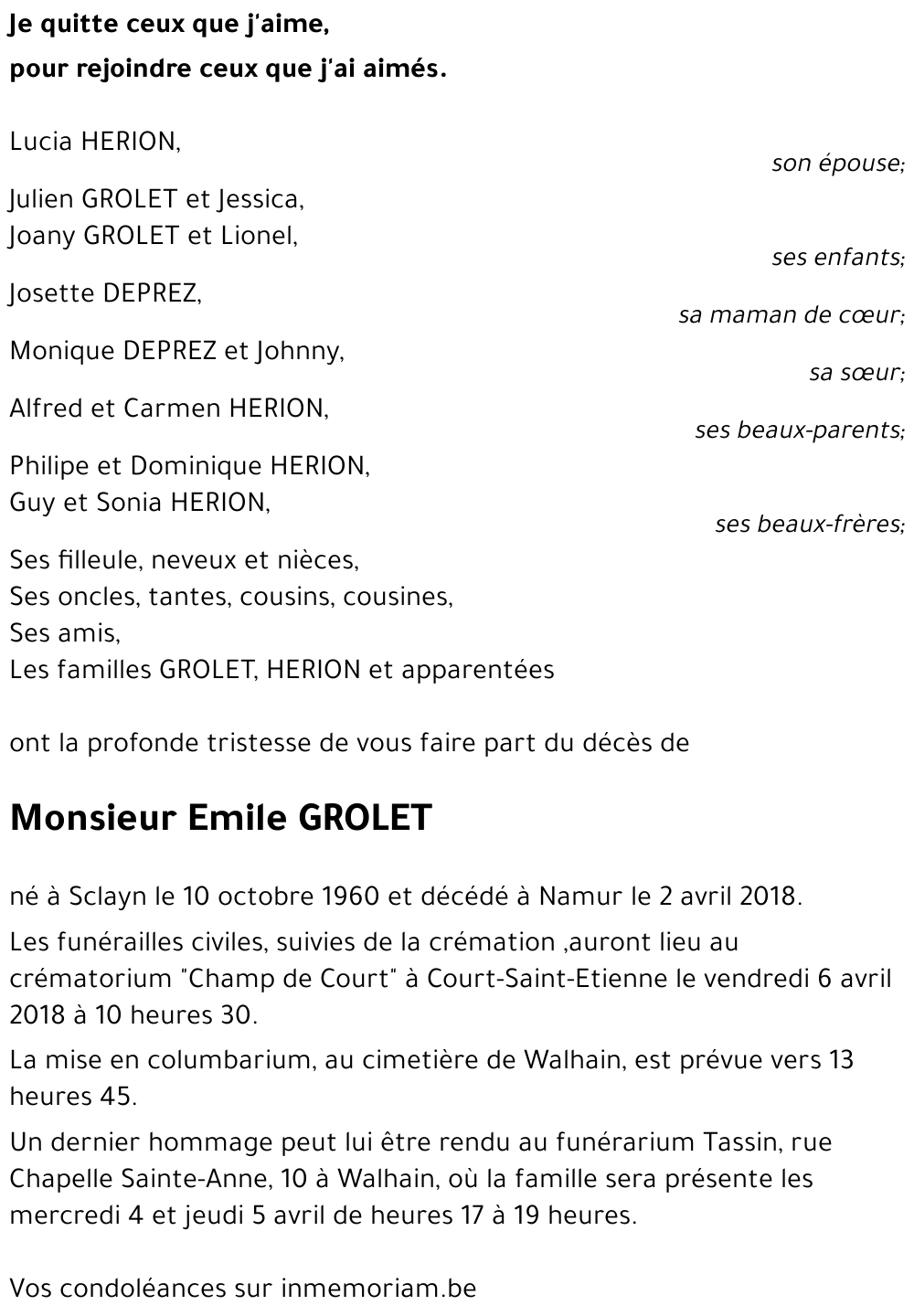 Emile GROLET