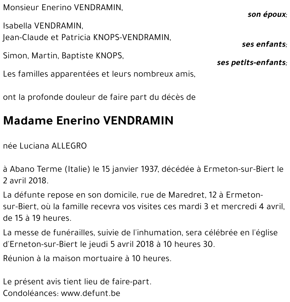 Enerino VENDRAMIN