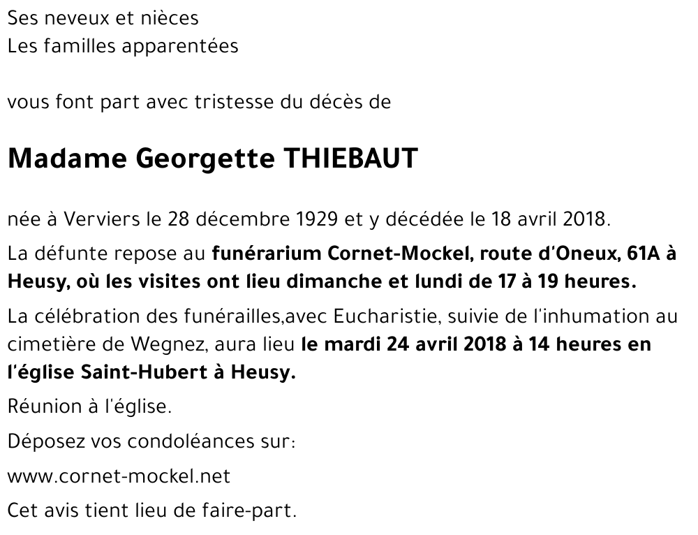 Georgette THIEBAUT