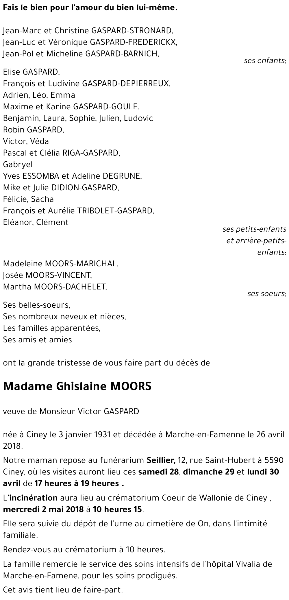 Ghislaine MOORS