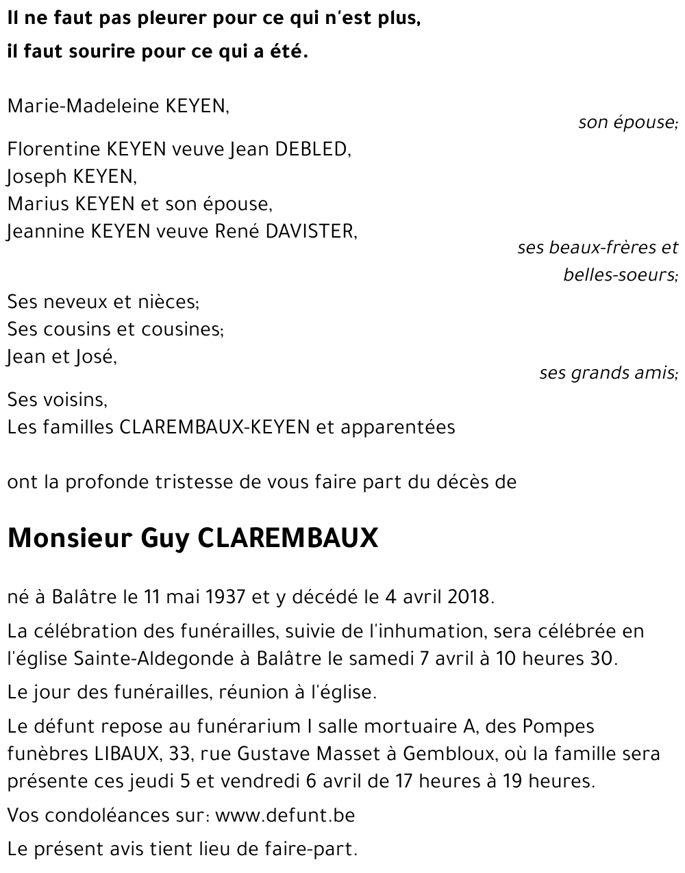 Guy CLAREMBAUX