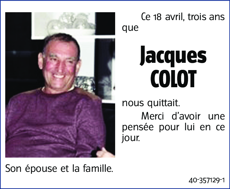 Jacques COLOT