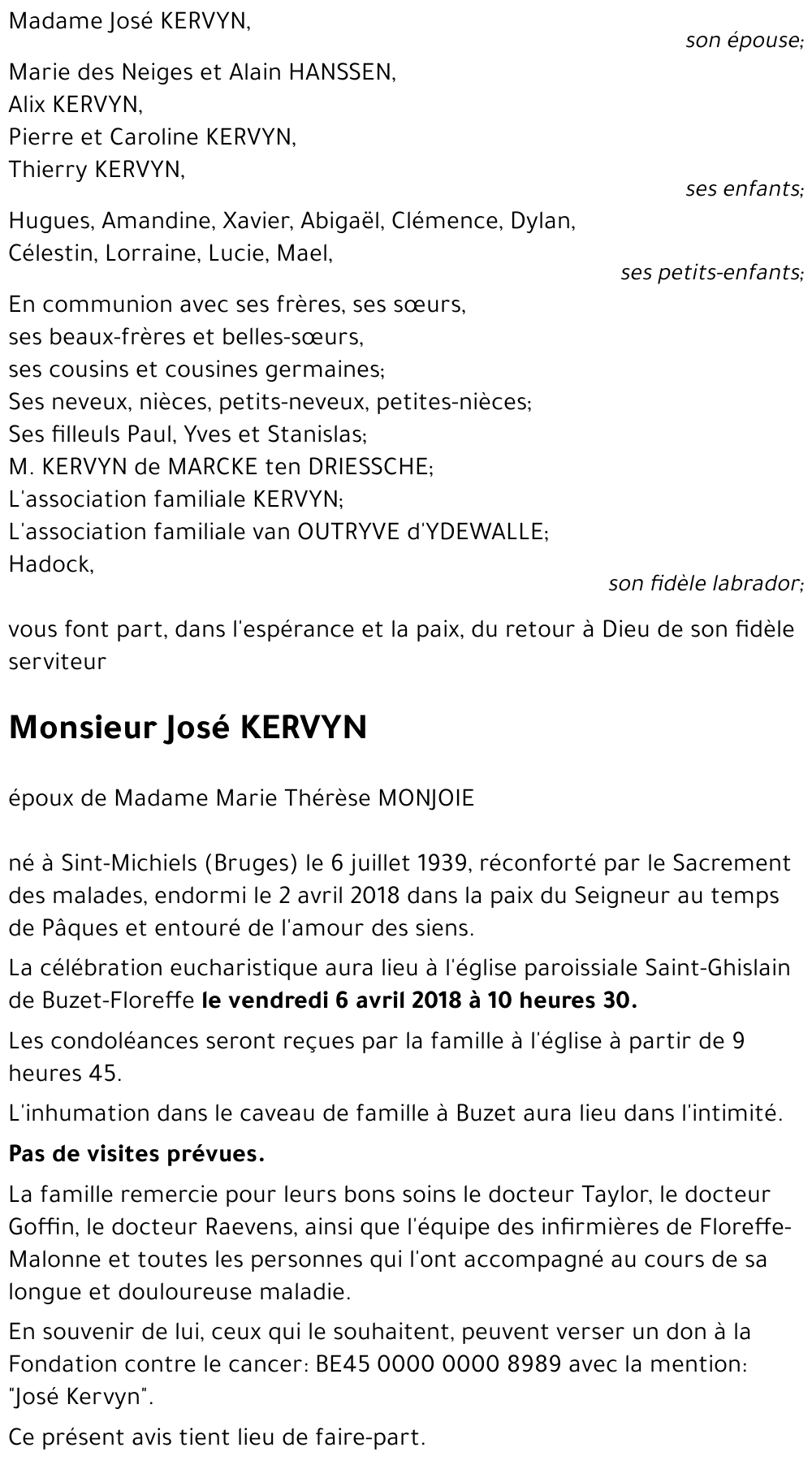 José KERVYN