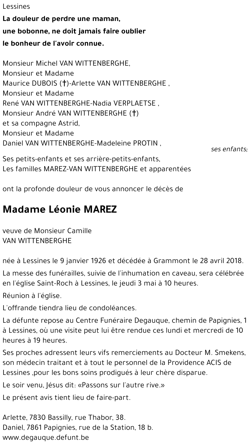 Léonie MAREZ