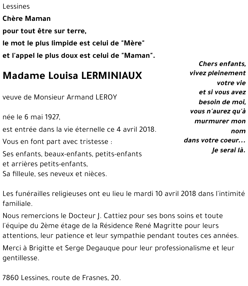 Louisa LERMINIAUX