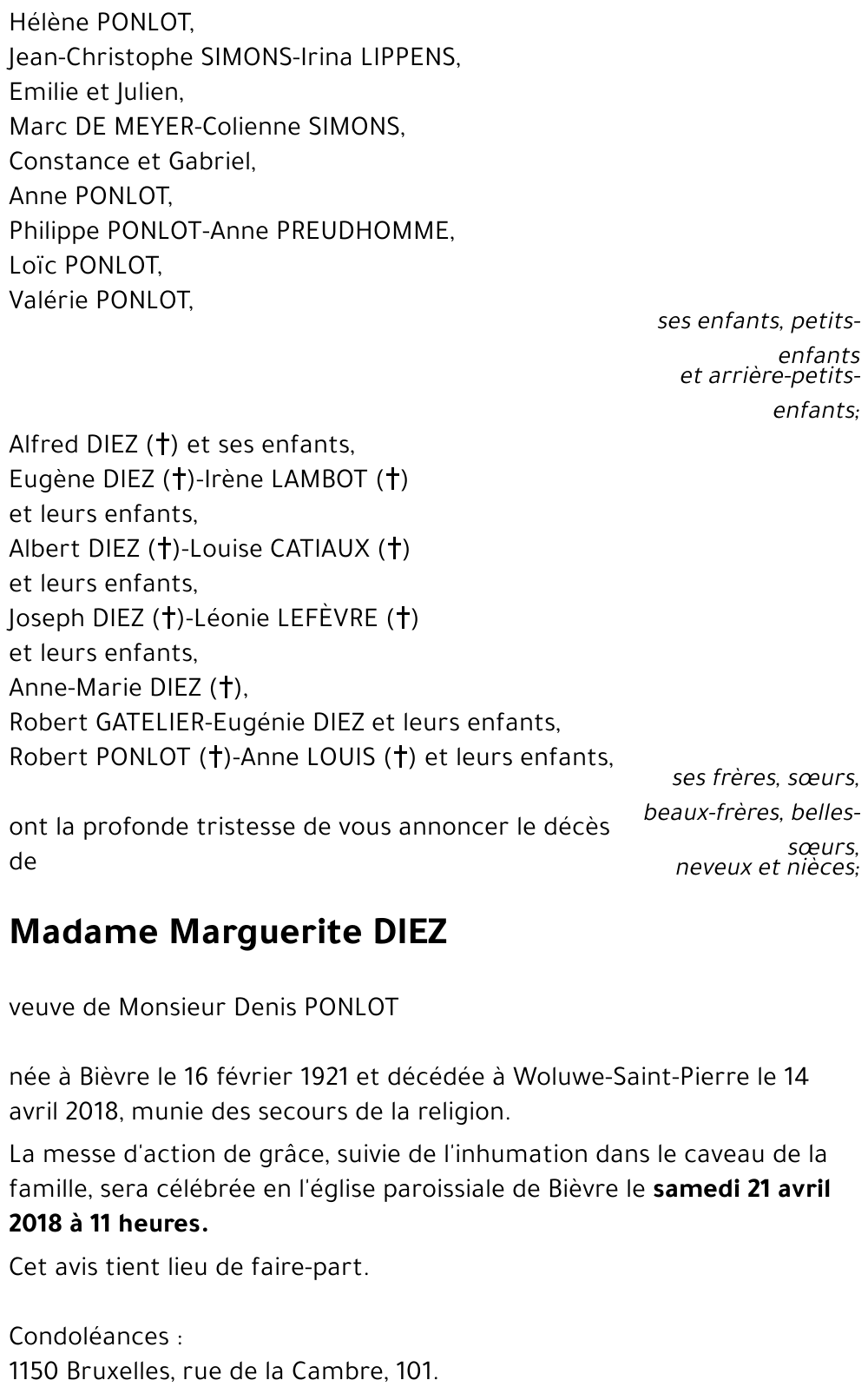 Marguerite DIEZ