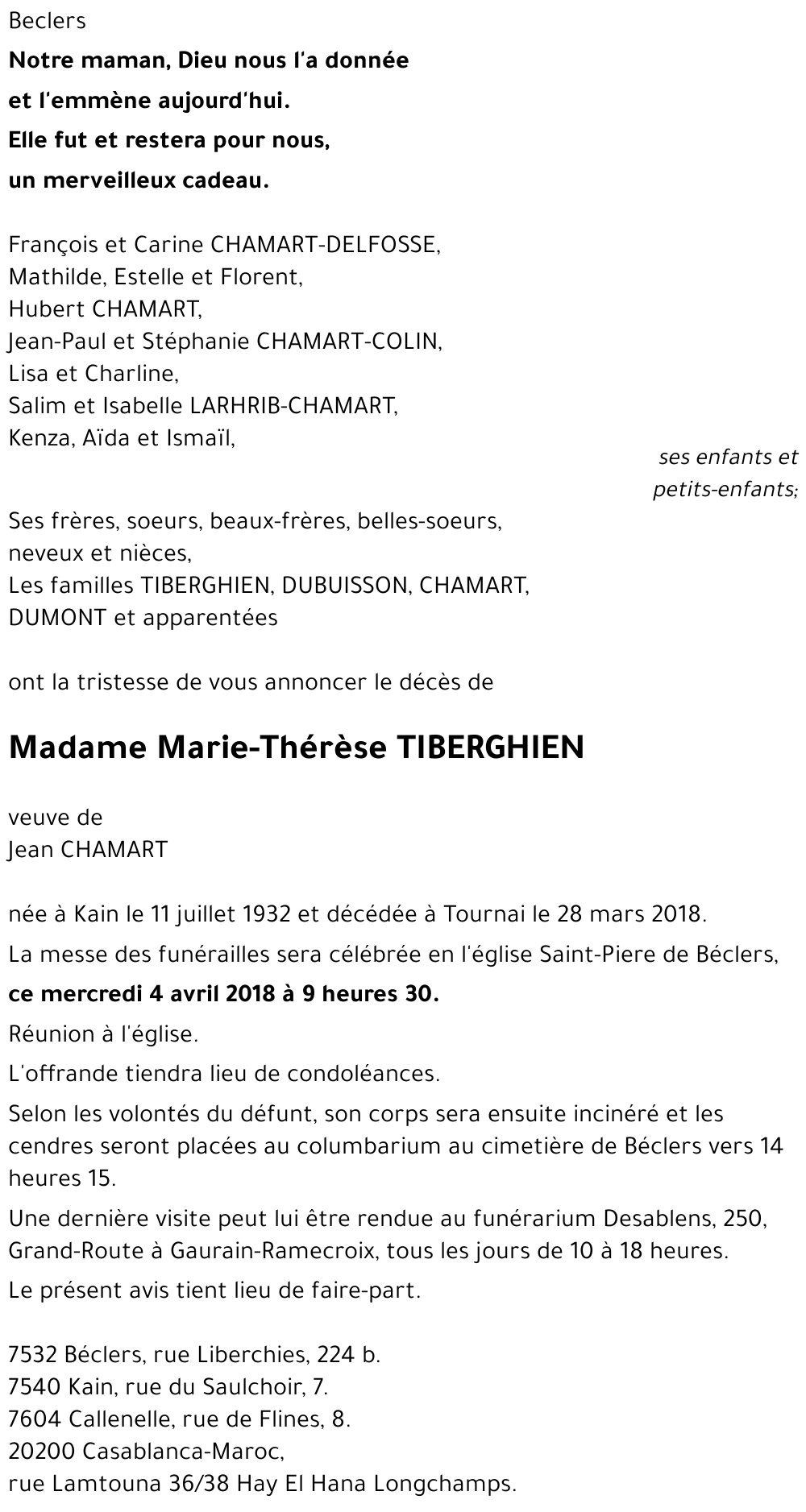 Marie-Thérèse TIBERGHIEN