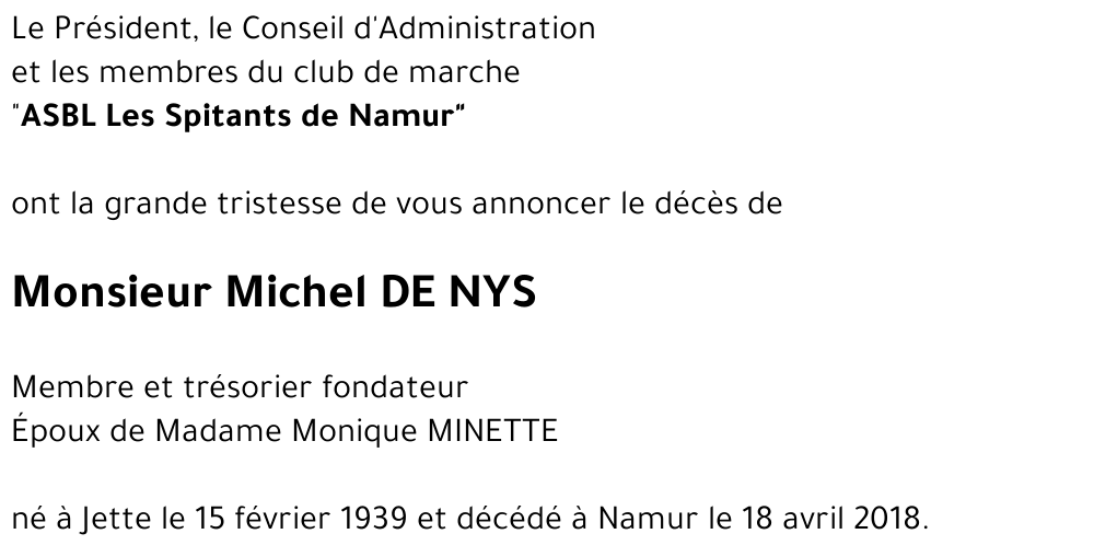 Michel DE NYS