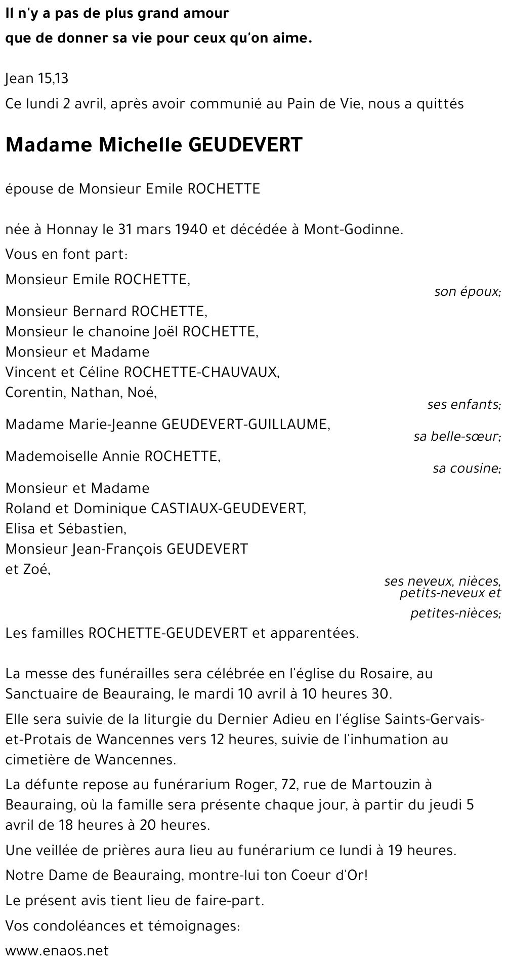 Michelle GEUDEVERT